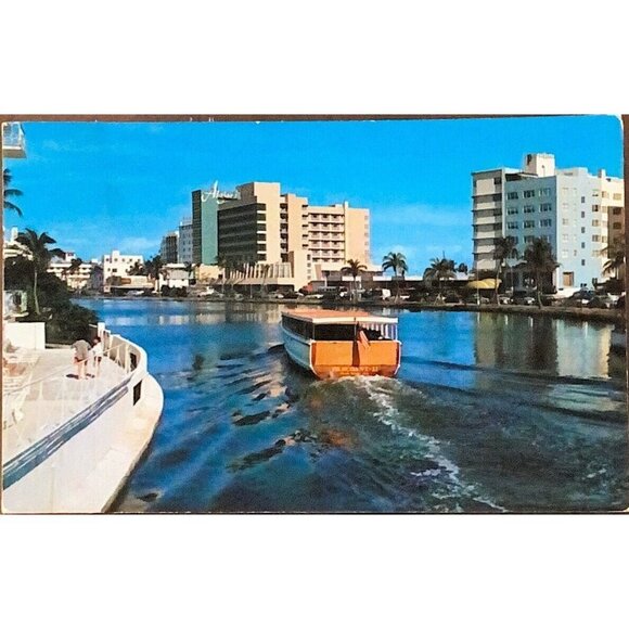 Vtg Miami FL Postcards Ships Water Views Lot of 5 Flamingo Hotel 1942 Free Post - Picture 6 of 15